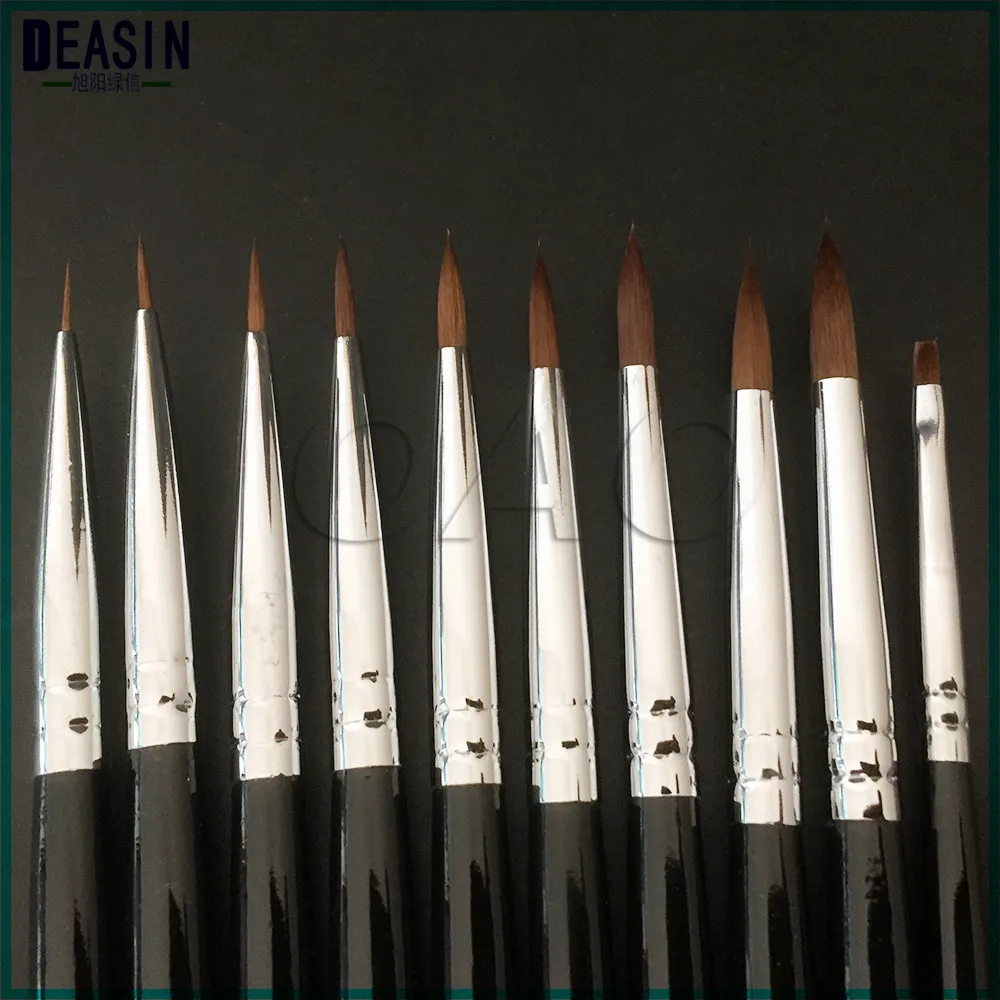 

10PCS Good Quality Dental Lab Porcelain Section Applying Porcelain Pen,Ceramic brush/Glazing Pen/00#/0#/1#/2#/3#/4#/5#/6#/7#/8#