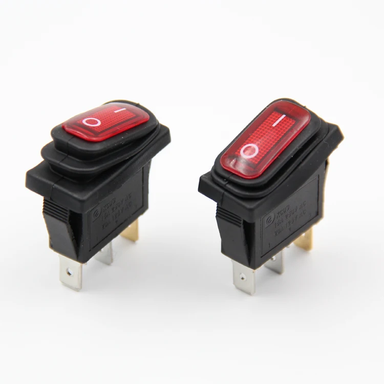 5 шт. 3-контактный переключатель вкл.-ВЫКЛ. Из меди водонепроницаемый колпачок с