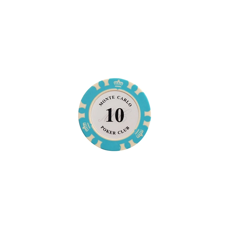 10 face value Yernea 25 шт./лот 14 г глина встроенный Железный Техасский Hold'em чип покерные игровые карты чипы баккарат монета баккарат 14 цветов чипы - Цвет: 10 face value