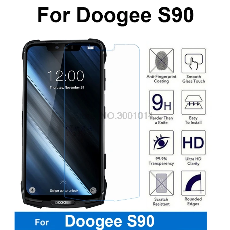 100% оригинальное закаленное стекло Для Doogee S90 IP68 чехол 9H Взрывозащищенная пленка