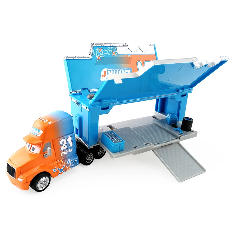 Disney Pixar Cars 3 Speedy Comet Blinkr Hauler 1:55 металлический литой автомобиль игрушки модель