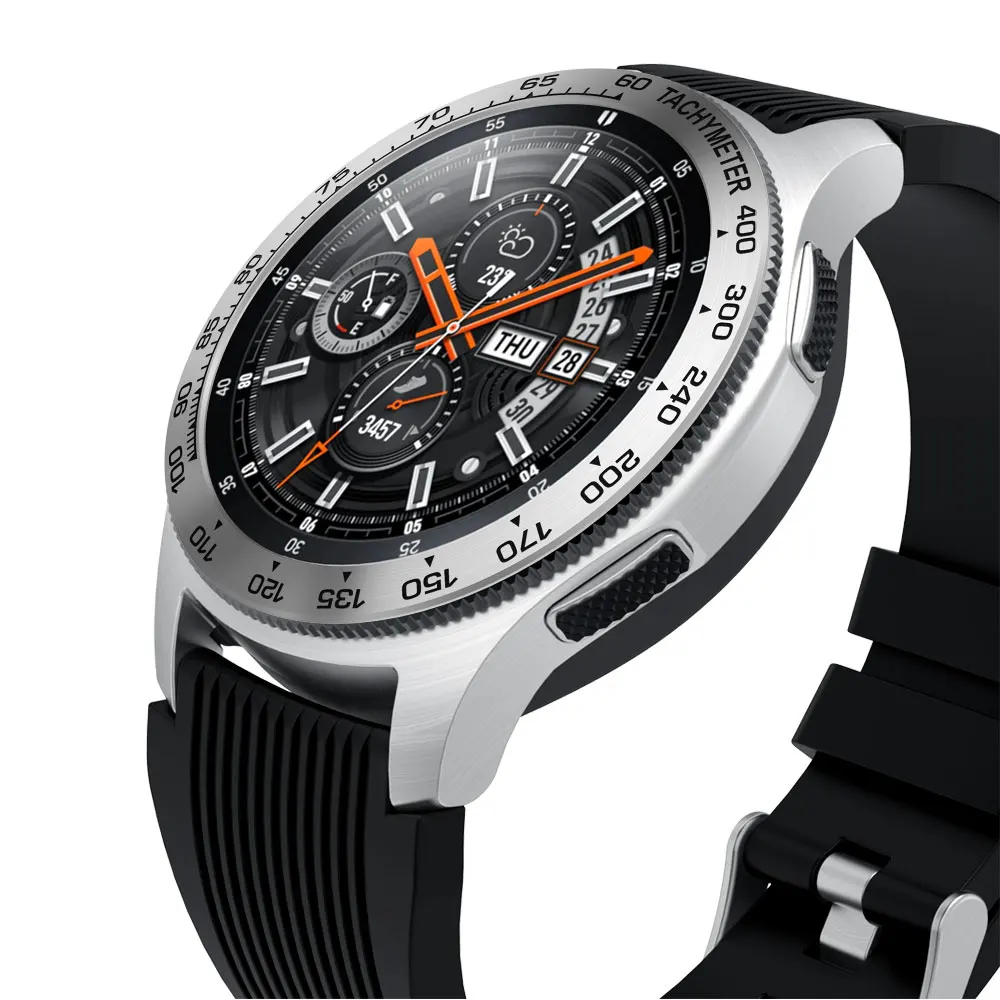 Для samsung Galaxy Watch 46 мм Смарт часы ободок кольцо клейкая крышка против царапин металлическое защитное кольцо# F