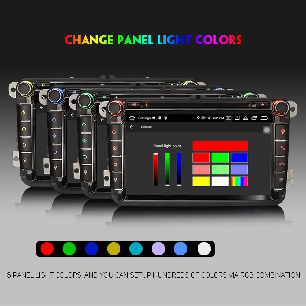 Восьмиядерный Android 8 0 Авторадио DAB + Автомобильный GPS навигационный плеер для VW Passat