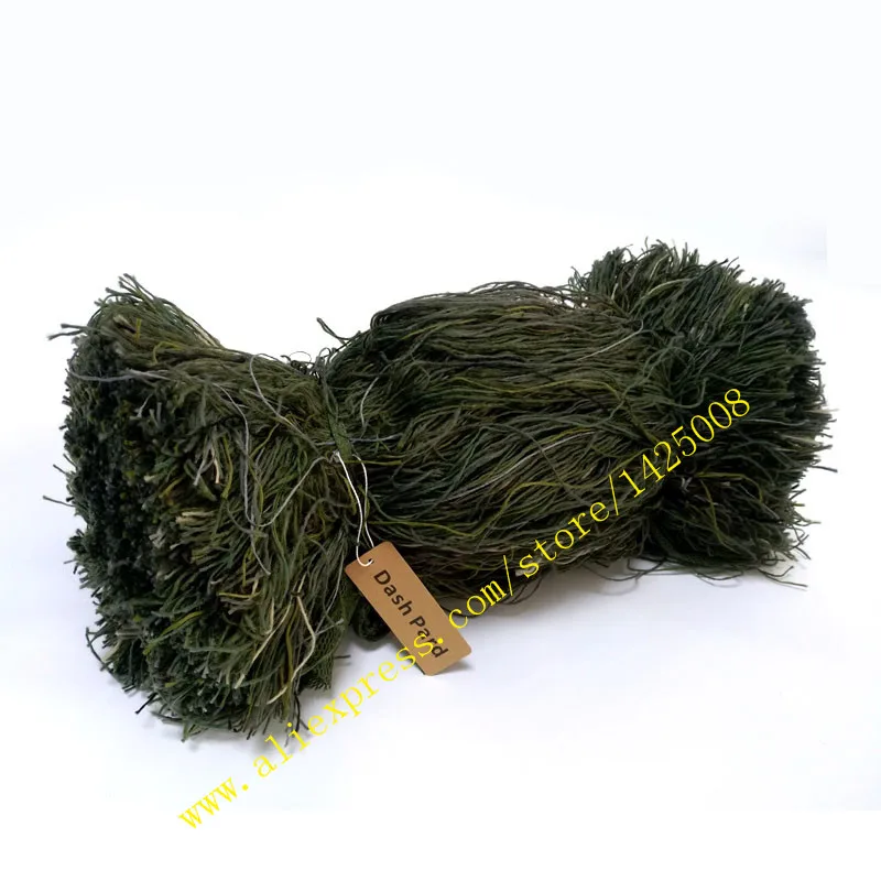Вес 2 фунта трава стиль Ghillie костюм нитки, синтетические мешковины пряжи DIY Мшистая смесь Охота камуфляж Материал Тактический комплект