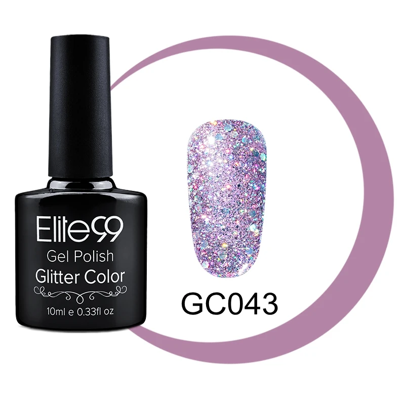 Elite99 10 мл Блестящий лак для ногтей долгостойкий Блеск УФ гель 108 цветов избранных