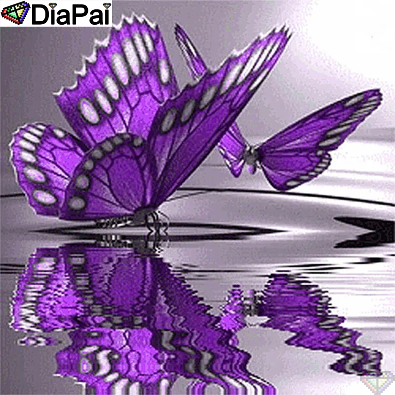 

DiaPai Diamond Painting 5D DIY 100% Full Square/Round Drill "Animal butterfly" Diamond Embroidery Cross Stitch 3D Decor A24528