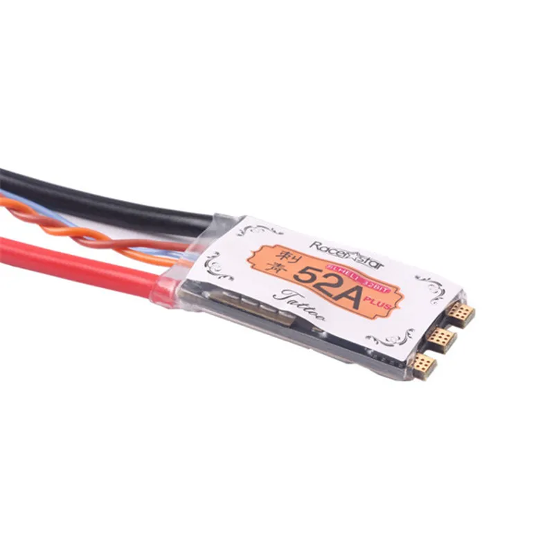 Racerstar Tattoo+ 52A BLheli_32 72MHz GD32F150 2-6S ESC Dshot1200 готовый ток датчик светодиодный Телеметрия для радиоуправляемого гоночного дрона
