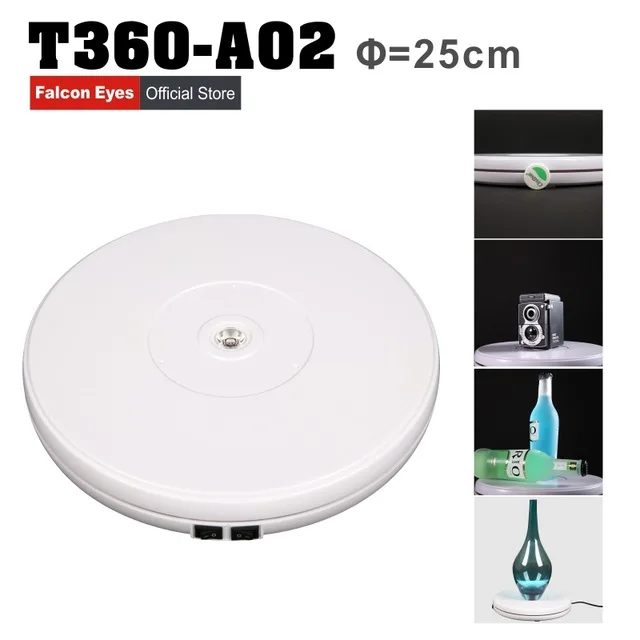 Falcon Eye 10 &quot25 см светодиодный фонарь 360 градусов электрический поворотный стол для