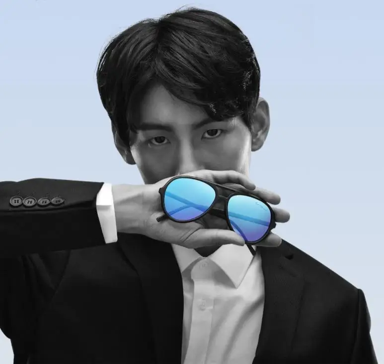 Xiaomi Mijia Youpin TS ice blue pilot мужские и женские солнцезащитные очки, поляризационные линзы, летние дорожные солнцезащитные очки, умный дом