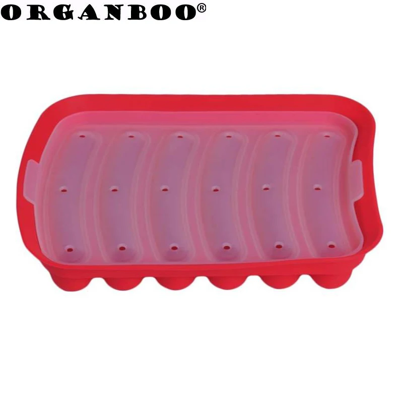 ORGANBOO 4 вида цветов DIY силиконовая форма для ветчины 6 сеток горячей собаки Форма