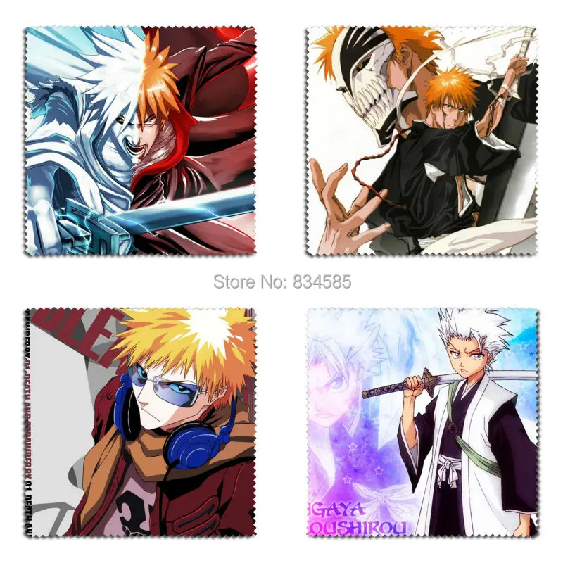 2 шт./компл. японский аниме BLEACH Kurosaki ichigo Hitsugaya ToushirouFlannel салфетка для чистки