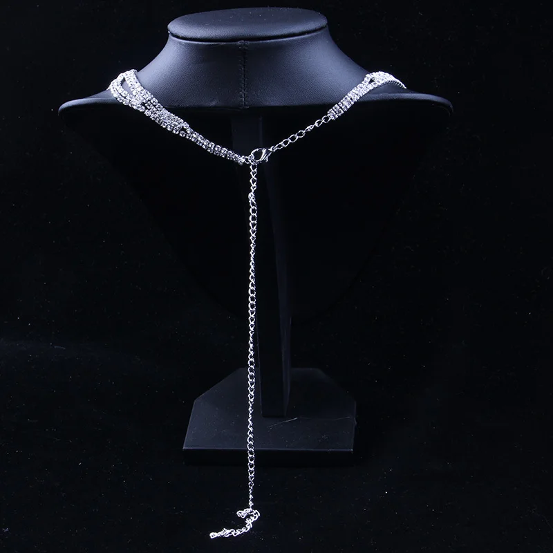 StoneFans роскошные наборы свадебных ювелирных изделий с искусственным цветком и