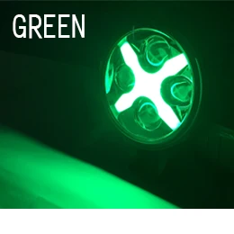 DRL green 6-дюймовый светодиодный вспомогательный светильник 60 Вт автомобильный Светодиодный точечный светильник 12/24V с X angel Eyes DRL Противотуманные фары дальнего света для бездорожья 4x4 транспортного средства, грузовики, комплект из 2 предметов - Цвет: DRL green