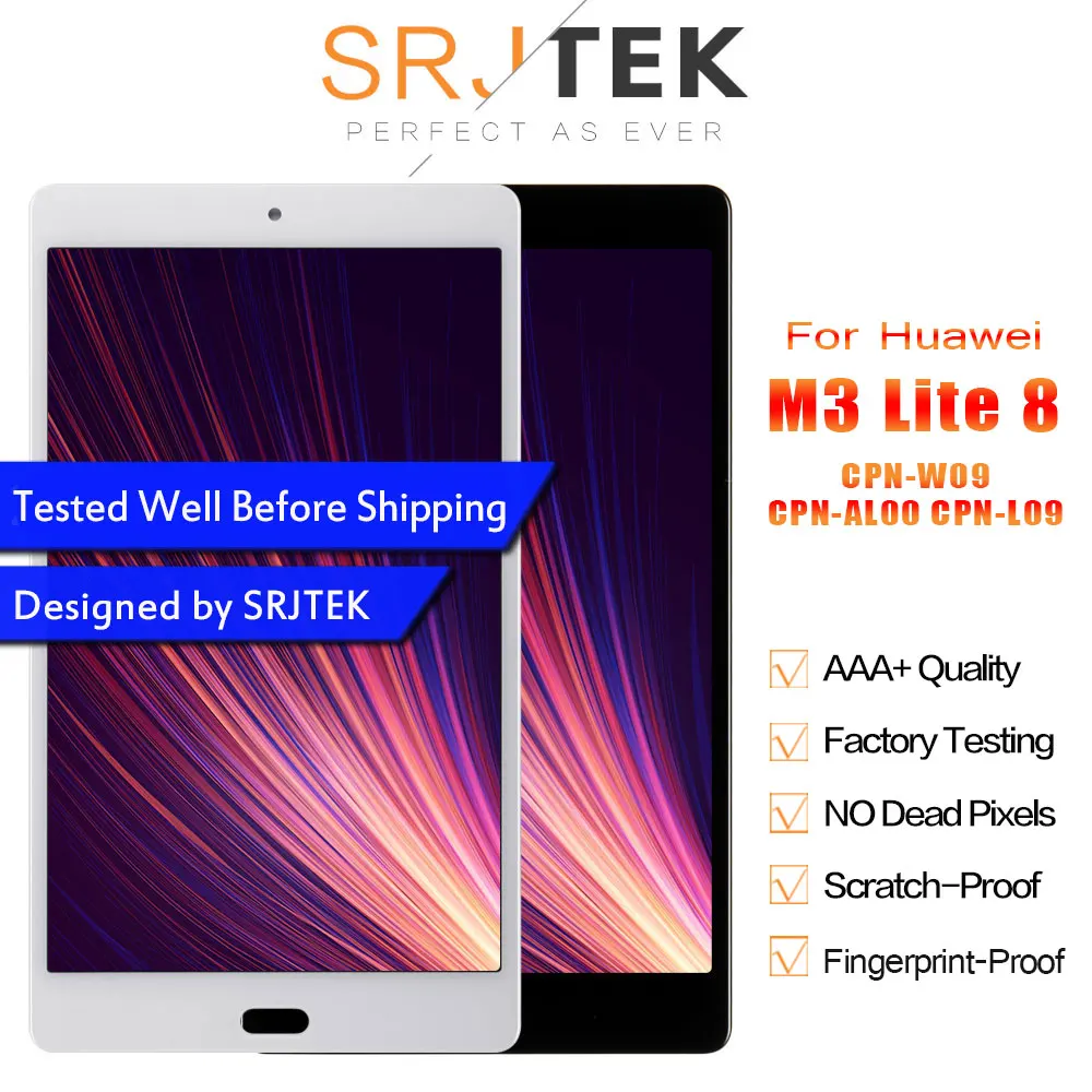 SRJTEK для Huawei MediaPad M3 Lite 8 0 CPN W09 AL00 L09 ЖК дисплей Матрица сенсорный экран дигитайзер