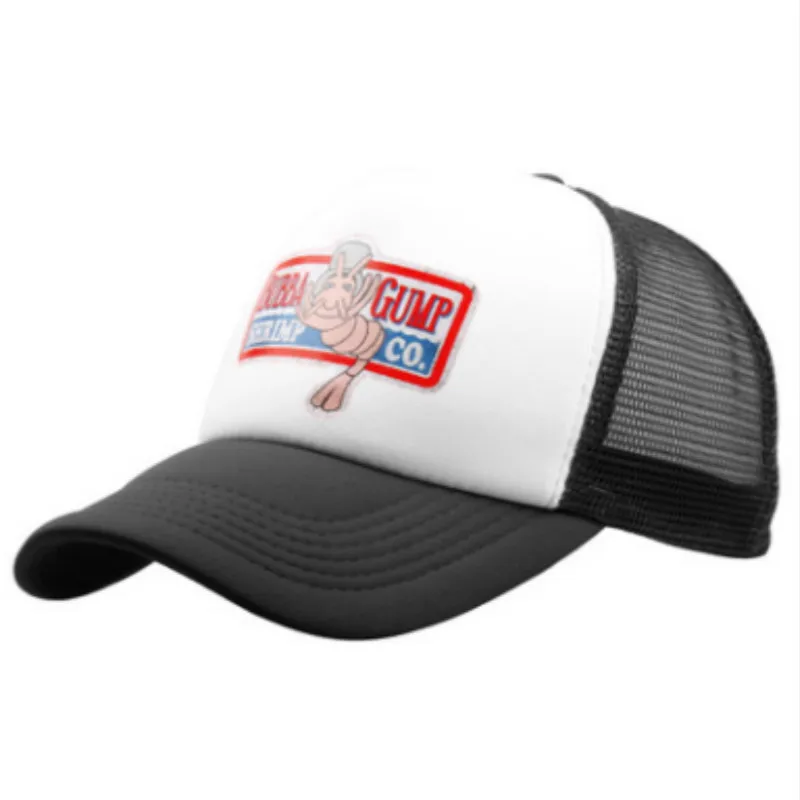 Женская Бейсболка с принтом BUBBA GUMP летняя кепка дышащей сеткой в стиле пэчворк