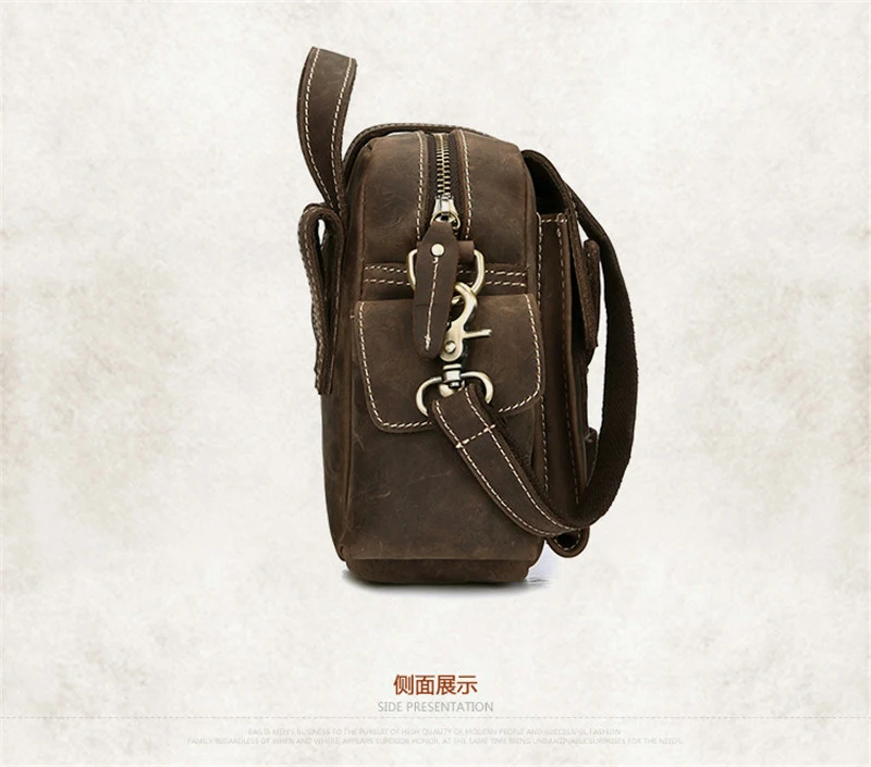 2016 винтажная мужская сумка через плечо из натуральной кожи маленькая кожаная