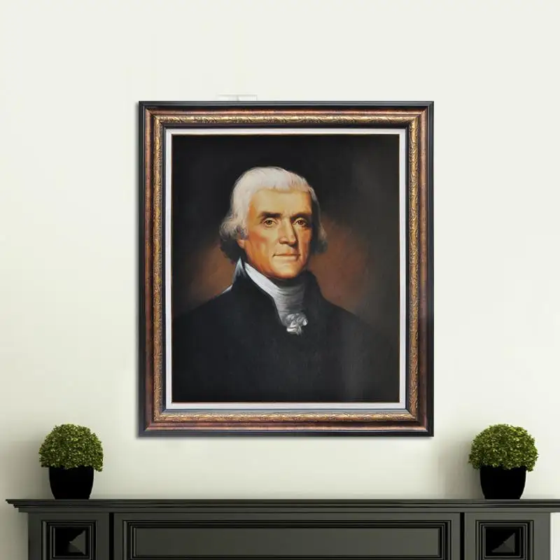 Расписанный вручную портрет Томаса Джефферсона художественная репродукция