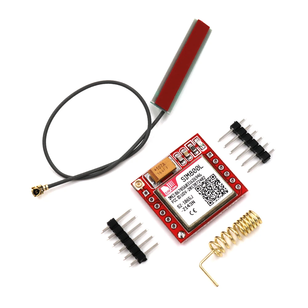 Универсальный SIM800L GPRS GSM SIM плата четырехдиапазонный Встроенный ttl с антенной для