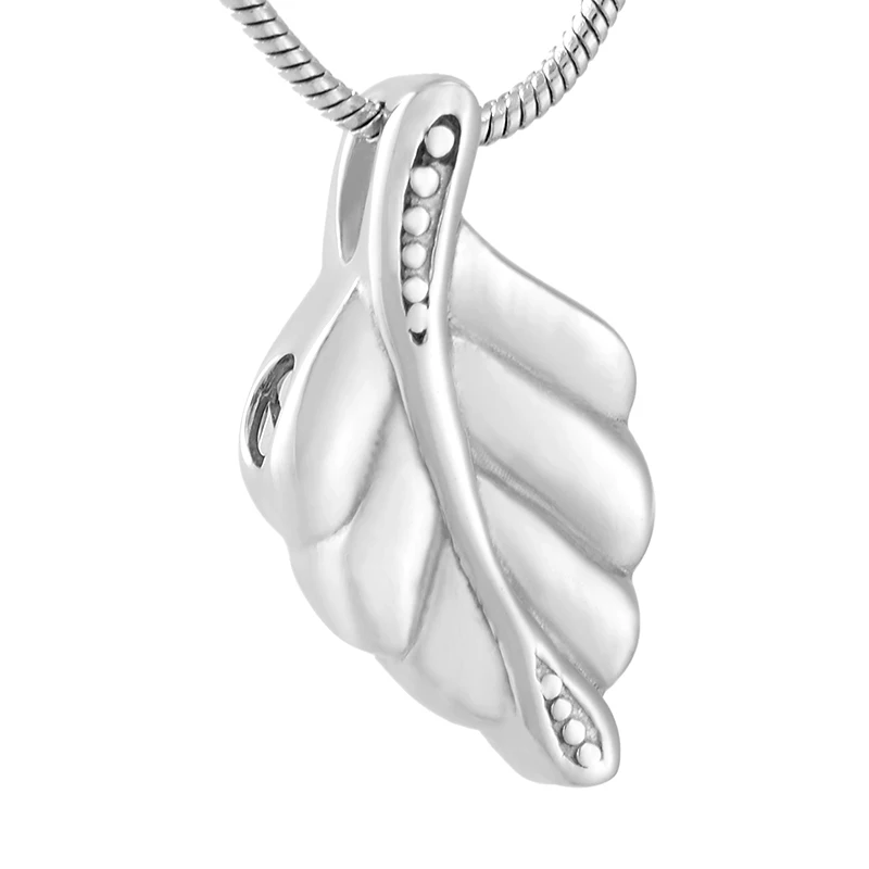 IJD9729 новый модный контейнер для кремации в форме листа памятные ювелирные