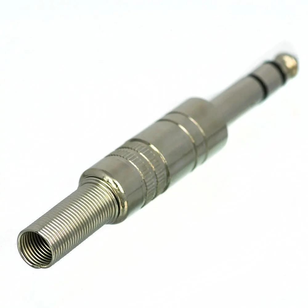 10 шт. металлический 6 35 мм 1/4 &quotстерео штекер аудио адаптер TRS|adapter plug set|adapter assemblyplug