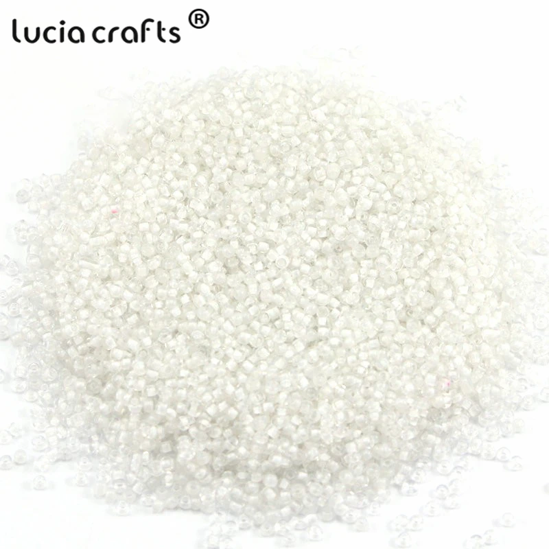Распродажа! Lucia crafts 50 г/лот 2 мм случайные разноцветные свободные стеклянные бусины Бисер для одежды аксессуары для изготовления ювелирных изделий CH1205