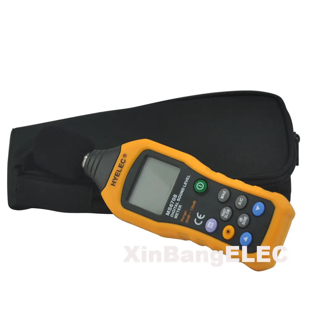 LCD Digital Decibel Sound Noise Level Meter dB Tester HYELEC MS6708 30-130dB | Инструменты
