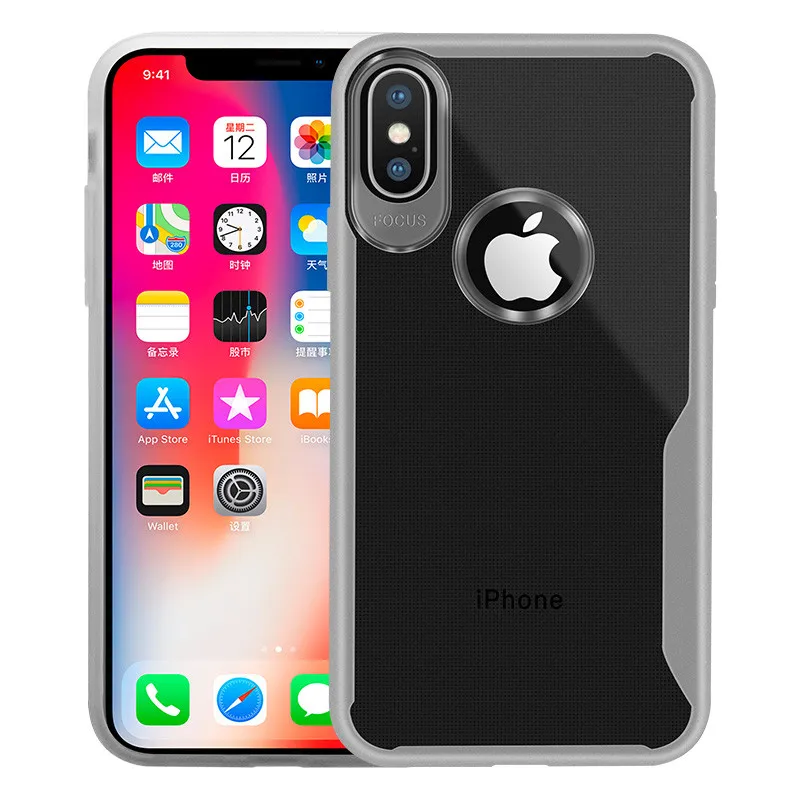 PDGB прочный прозрачный ТПУ чехол для iPhone X Xs MAX XR 5 5S SE 6 6s Plus 7 8 полный Чехол Мягкий