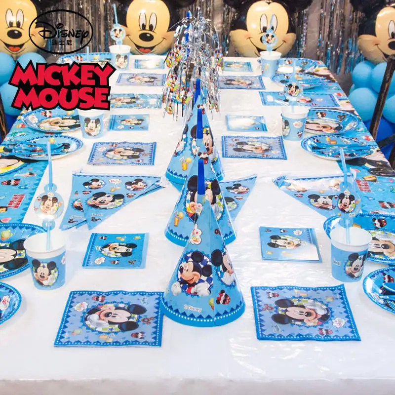 Горячая Disney с Микки Маусом и Минни Маус комплект Мышь heme пластиковые Tablecover