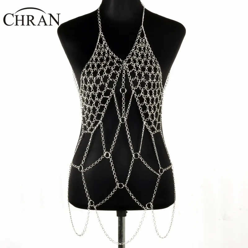 Chran пляжное платье с бюстгальтером и цепочкой лямкой на шее ожерелье наряд белье