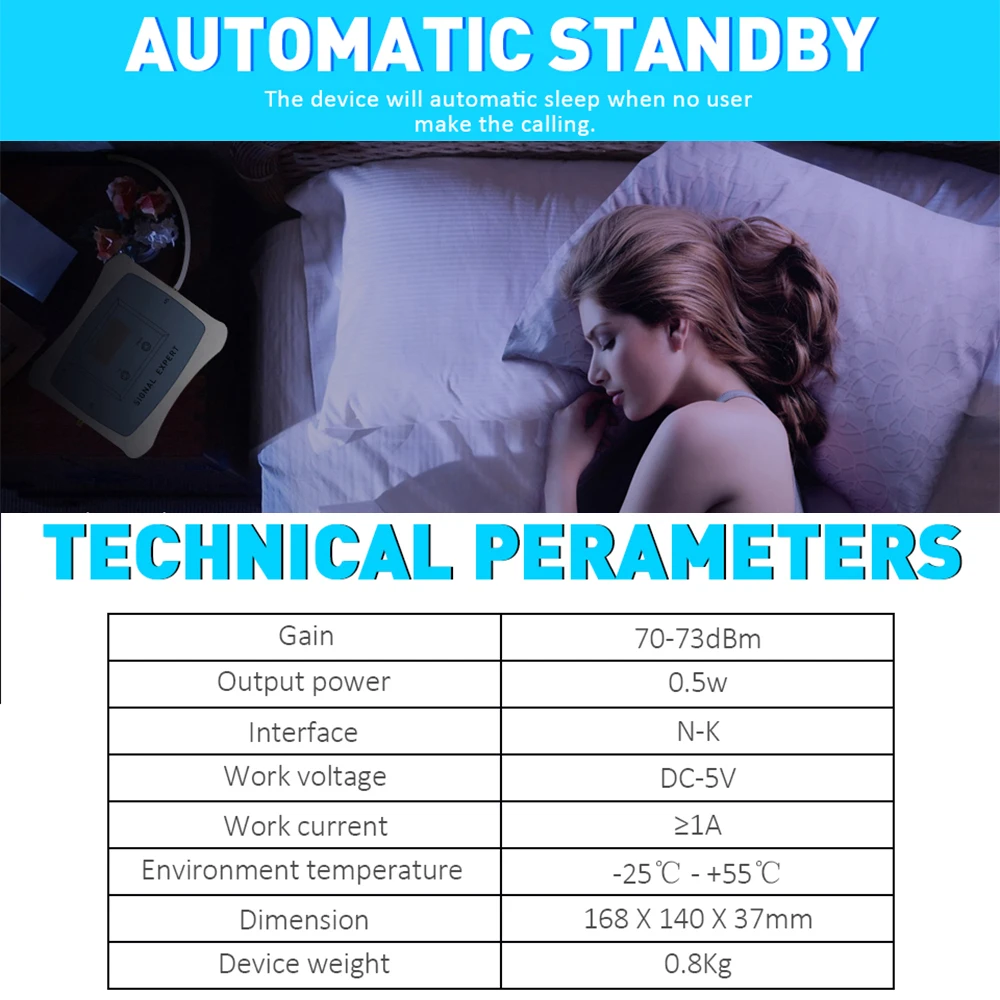 

Smart ALC 70dB Mexico USA CA 850 1900 Mobile Signal Repeater Amplifier Set for communication Cell phone Signal Booster Antenna