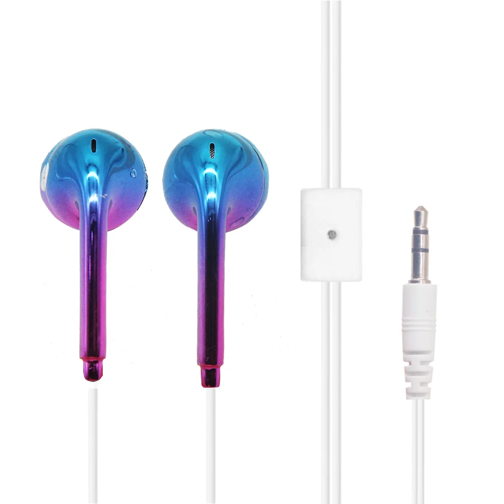 10pcs/lot 1.2m earphone with electroplat finish 3.5mm connect suit for mobile / ipad/ computer | Электроника