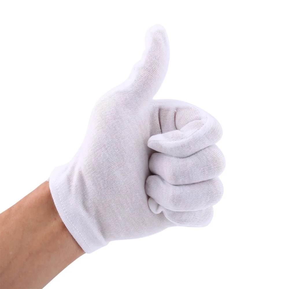12 пар/партия белые хлопковые перчатки|gloves for|gloves glovesworking gloves pairs |