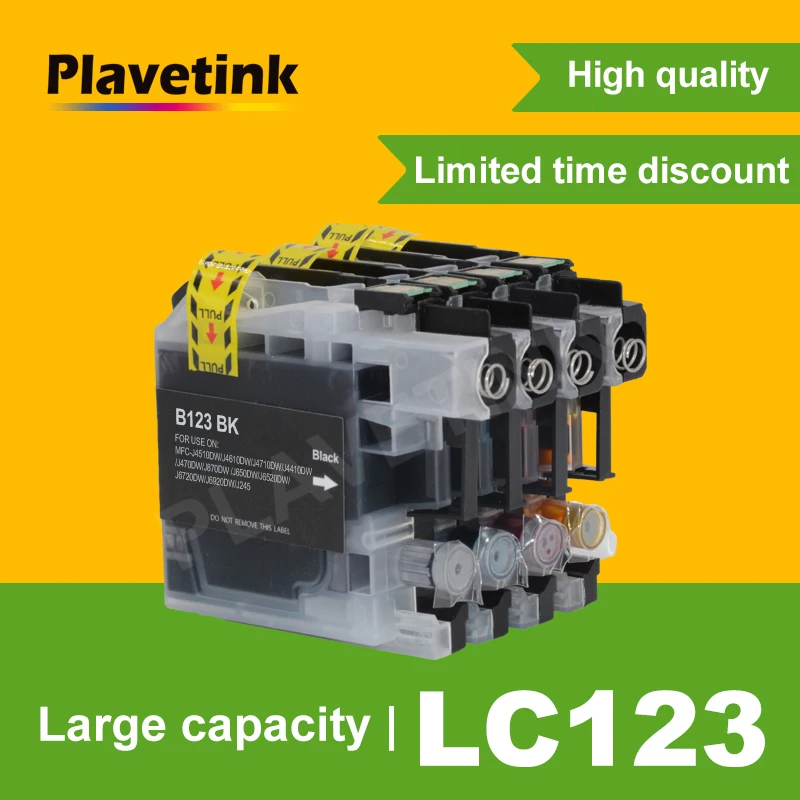 

LC123 LC121 LC125 LC129 Full Ink Inkjet Cartridges For Brother J870DW J245 J650DW J6720DW J6520DW DCP-J4110DW J132W J152W