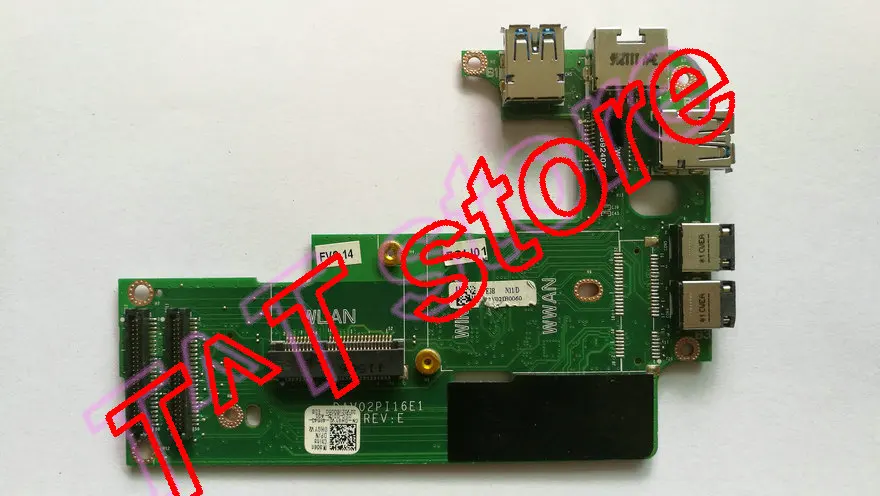 Оригинальная серия 14R N4110 аудио USB Ethernet LAN плата DAV02PI16E1 HGYV2 0HGYV2 тест хорошая