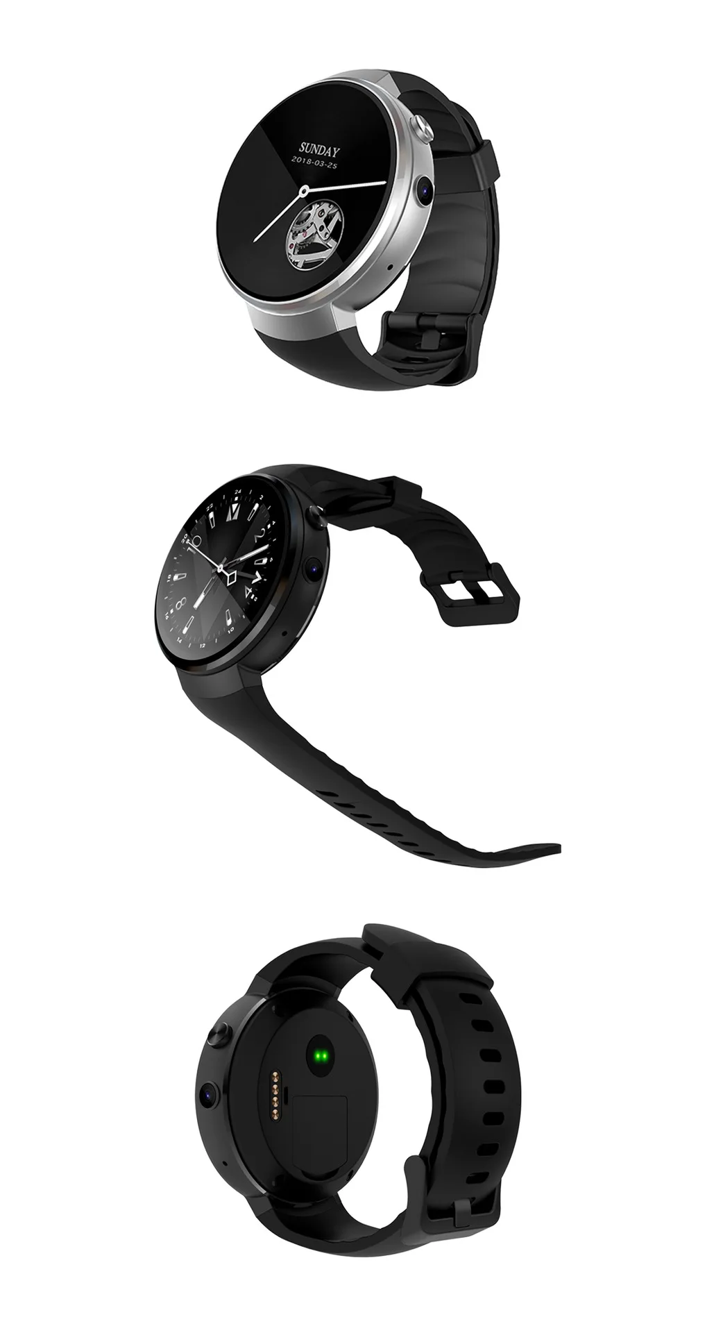 Z28 smartwatch активно-матричные осид 1+ 16 Гб MT6737M LTE-4G сети android 7,0 gps измеритель пульса умные электронные часы для мужчин спортивные Бег