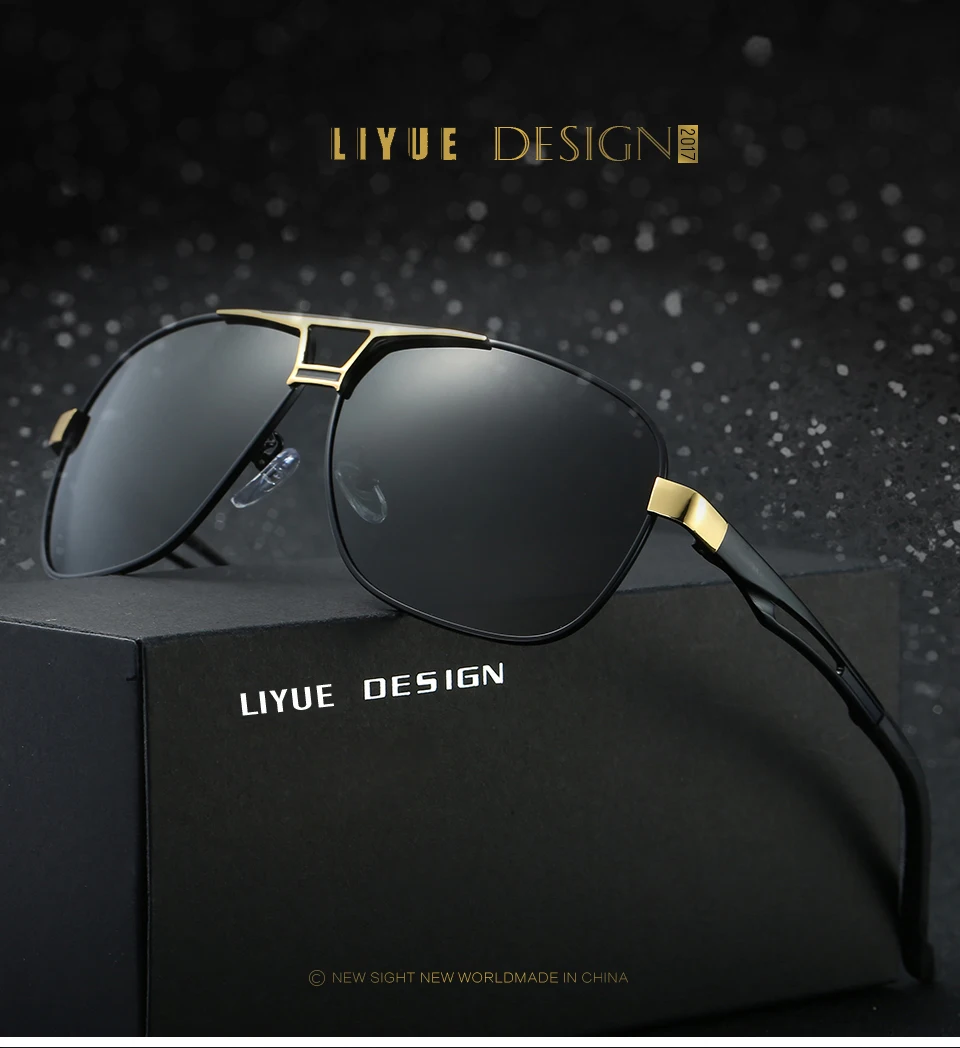 Солнцезащитные очки для пилота gafas oculos de sol masculino, мужские солнцезащитные очки для вождения, фирменный дизайн, поляризованные солнцезащитные очки из сплава, 8521