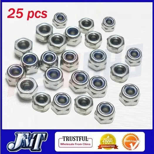 

Wholesale F01894 25 pcs M2 Nylon Insert Lock Hex Nuts