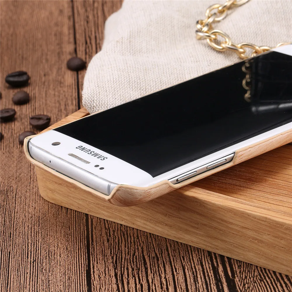 Роскошный Гибридный PU кожа и PC Пластиковый корпус для Samsung Galaxy S7 край Мода рисунок