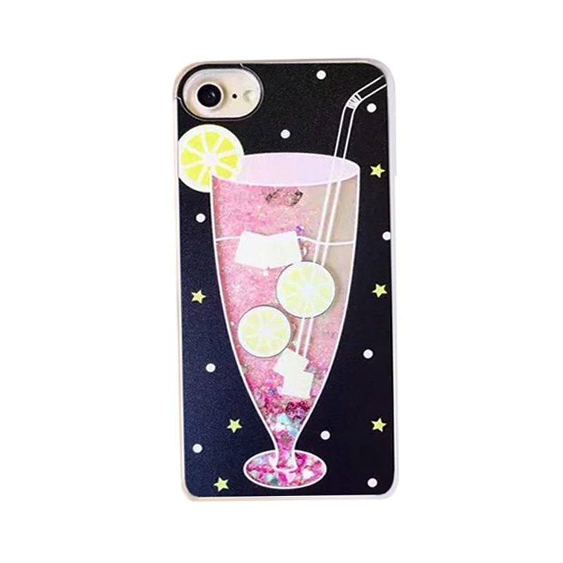 Мода Мультфильм Блеск Жидкость зыбучие пески в горошек лимонный напиток