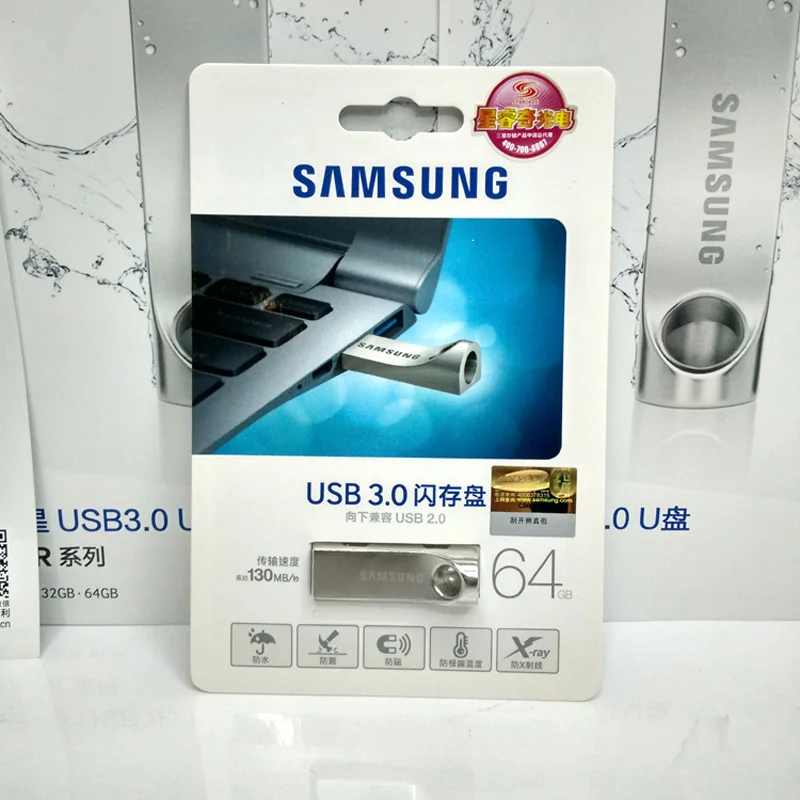 100% Оригинальные Samsung 64 ГБ USB 3.0 флэш накопители внешних usb накопитель памяти stick