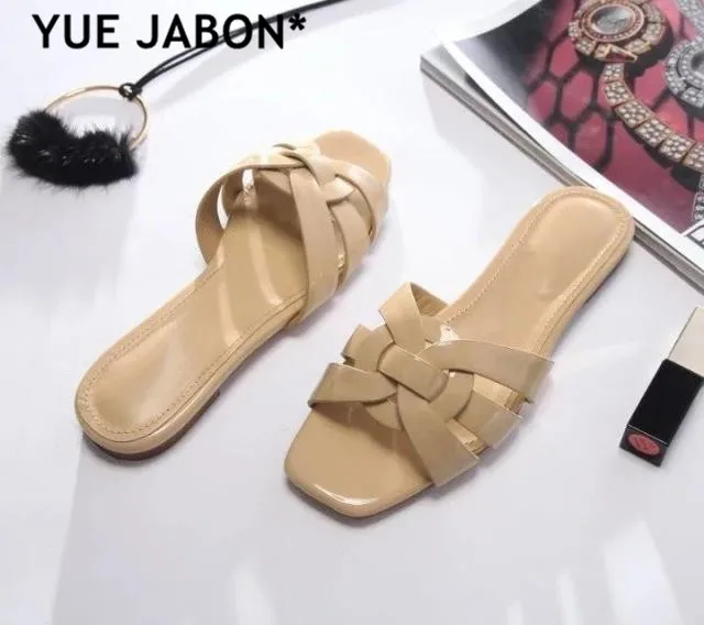 Amelia Slipper Runway Leather Sandalias Mules Cuts Outs Women Tribute Flat Slide Gladiator Sandals Cut Out Shoes free ship | Обувь