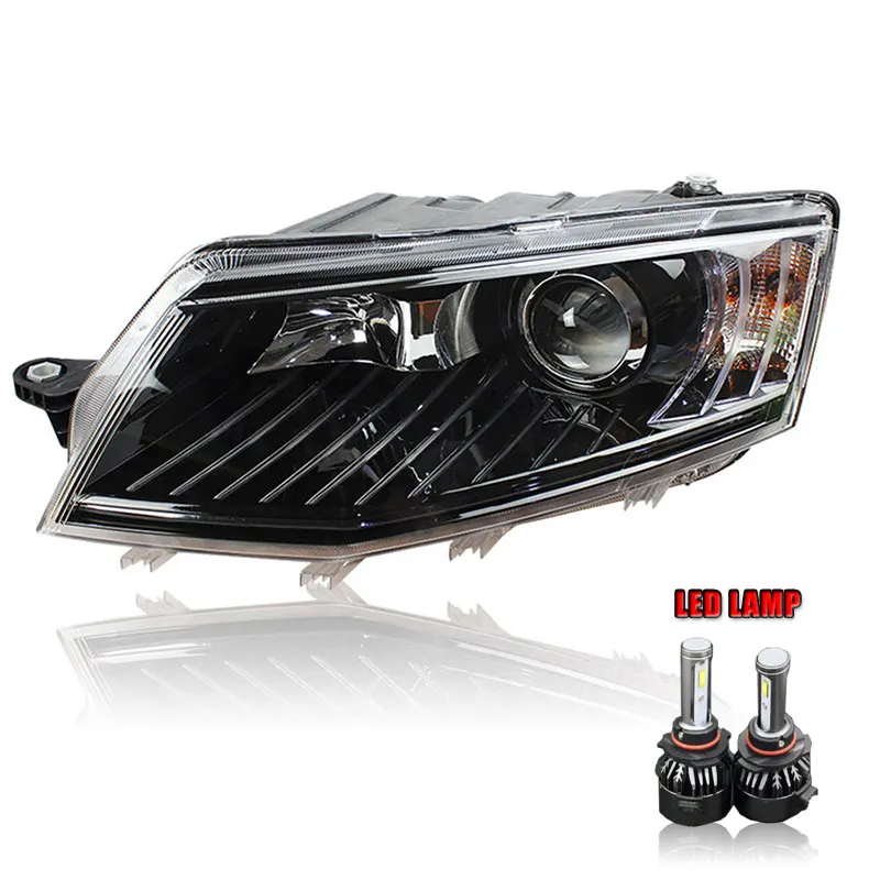 ALL LED 2 шт. светодиодный фары для Skoda Octavia светодиодный автомобильный фонарь ангельские глазки ксенон HID комплект Противотуманные фары светодиодный дневные ходовые огни - Цвет: ALL LED