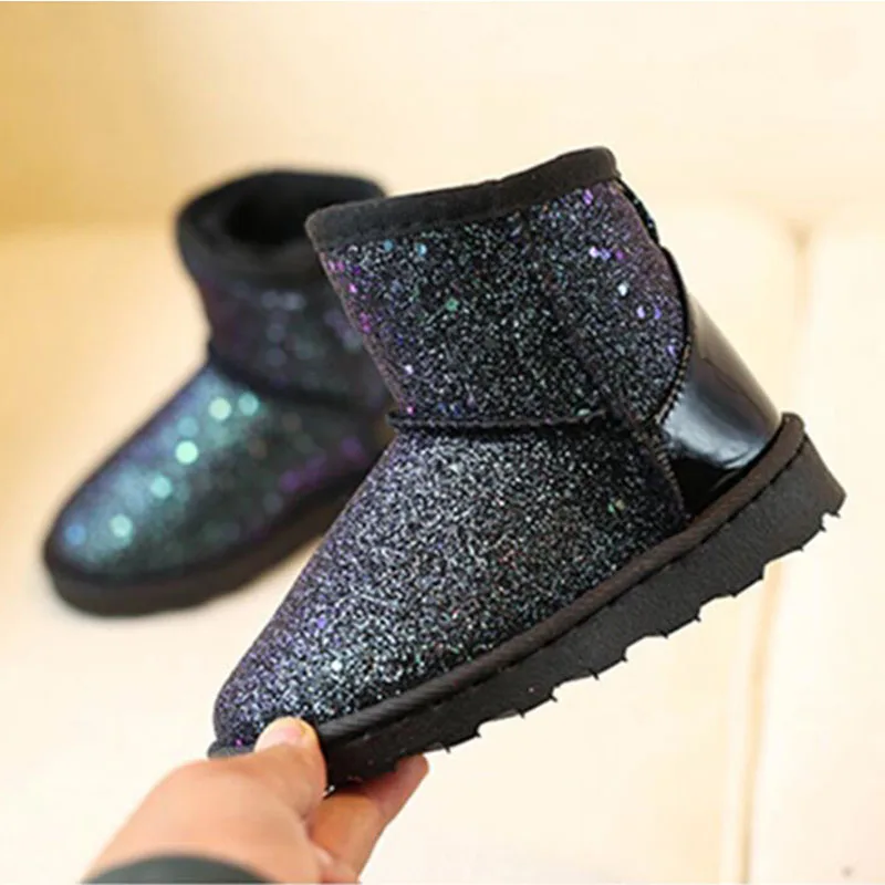 2019 зимние теплые ботинки в простом стиле для мальчиков и девочек низкие с