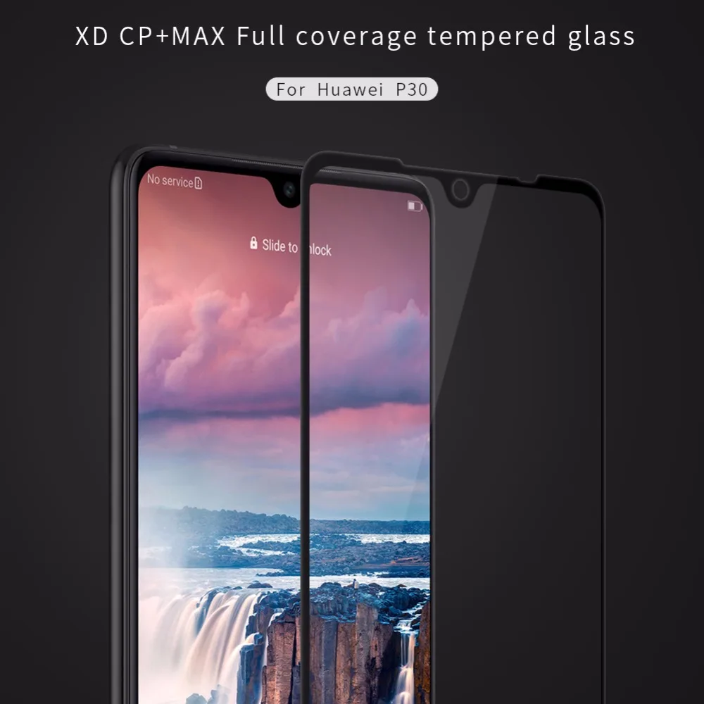 Huawei P30 закаленное стекло с полными краями Защитная пленка NILLKIN XD CP + MAX для защиты
