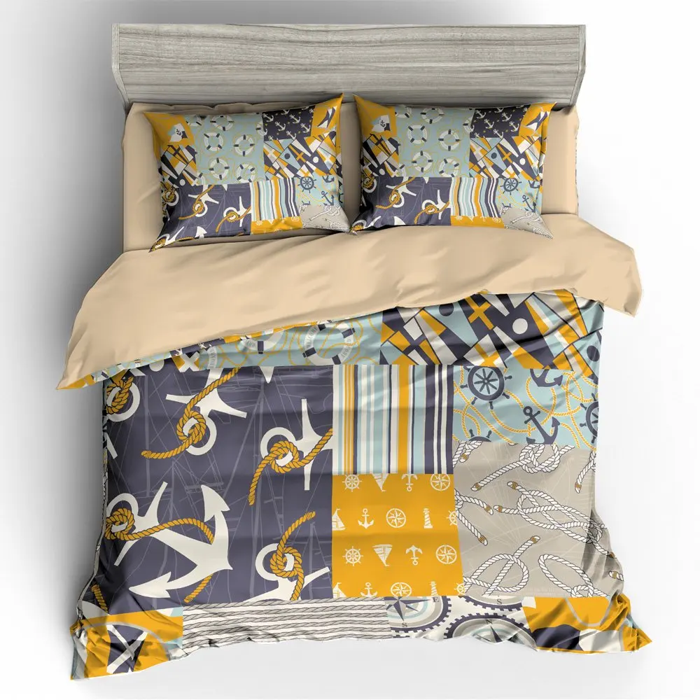 Пододеяльник с 3D Цифровым принтом и веревкой|Комплекты постельного белья| |