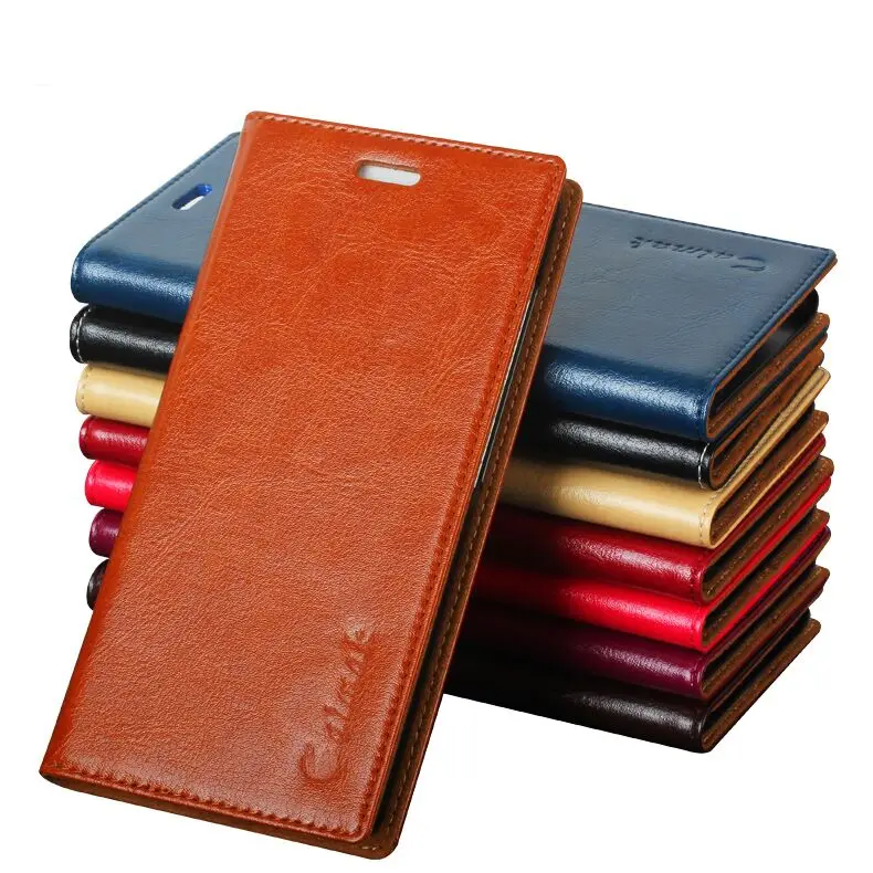 

6 Color,High Quality Genuine Natural Leather Flip Stand Case For Samsung Galaxy S7 G9300 G930A Luxury Mobile Phone bag Cases