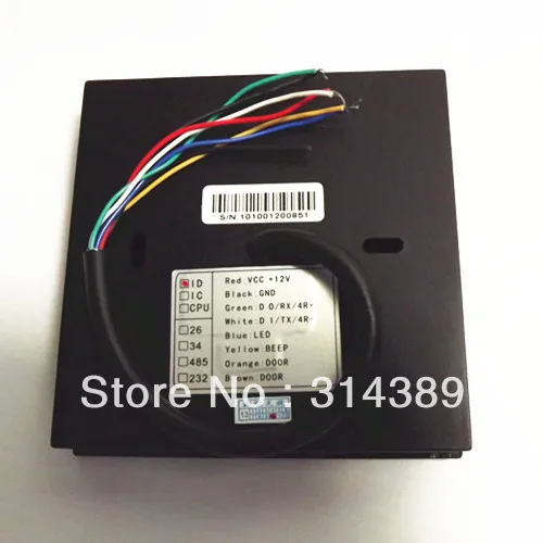 EM4100 4102 125 кГц клавиатура Pincode 12 В синий/красный светодиодный WG26 RFID-ридер |