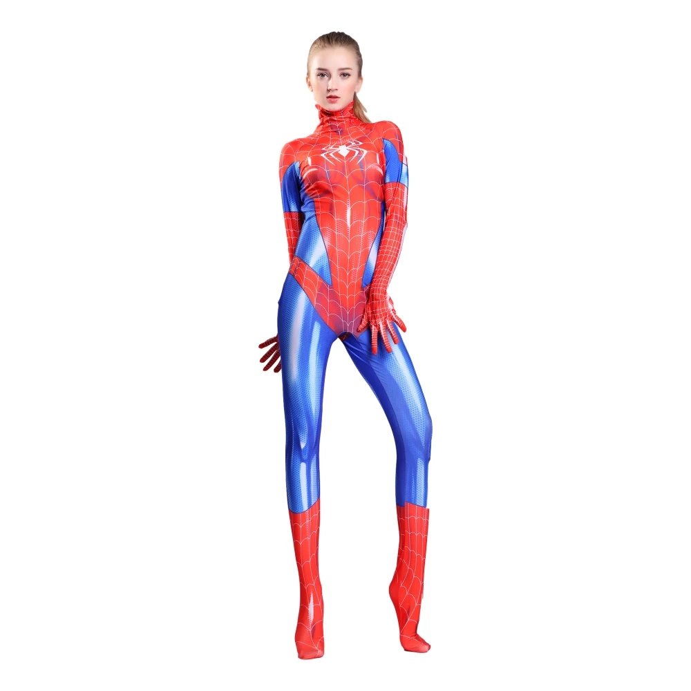 Костюм супергерой Zentai с 3D принтом SPIDER MJ костюм для косплея| |