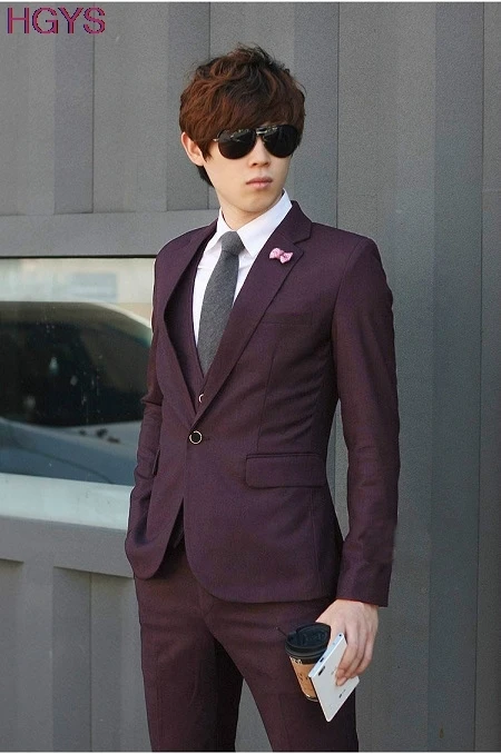 Новинка 2021 мужской костюм облегающий Модный маленький мужское платье для жениха