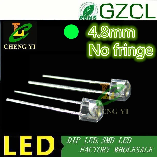 Hot sale 4.8mm straw hat led diode White dip for Crystal Light 1200-1400mcd | Освещение